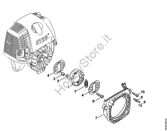 Frizione, carenatura ventola BT 130 BT 130-Z brand Stihl